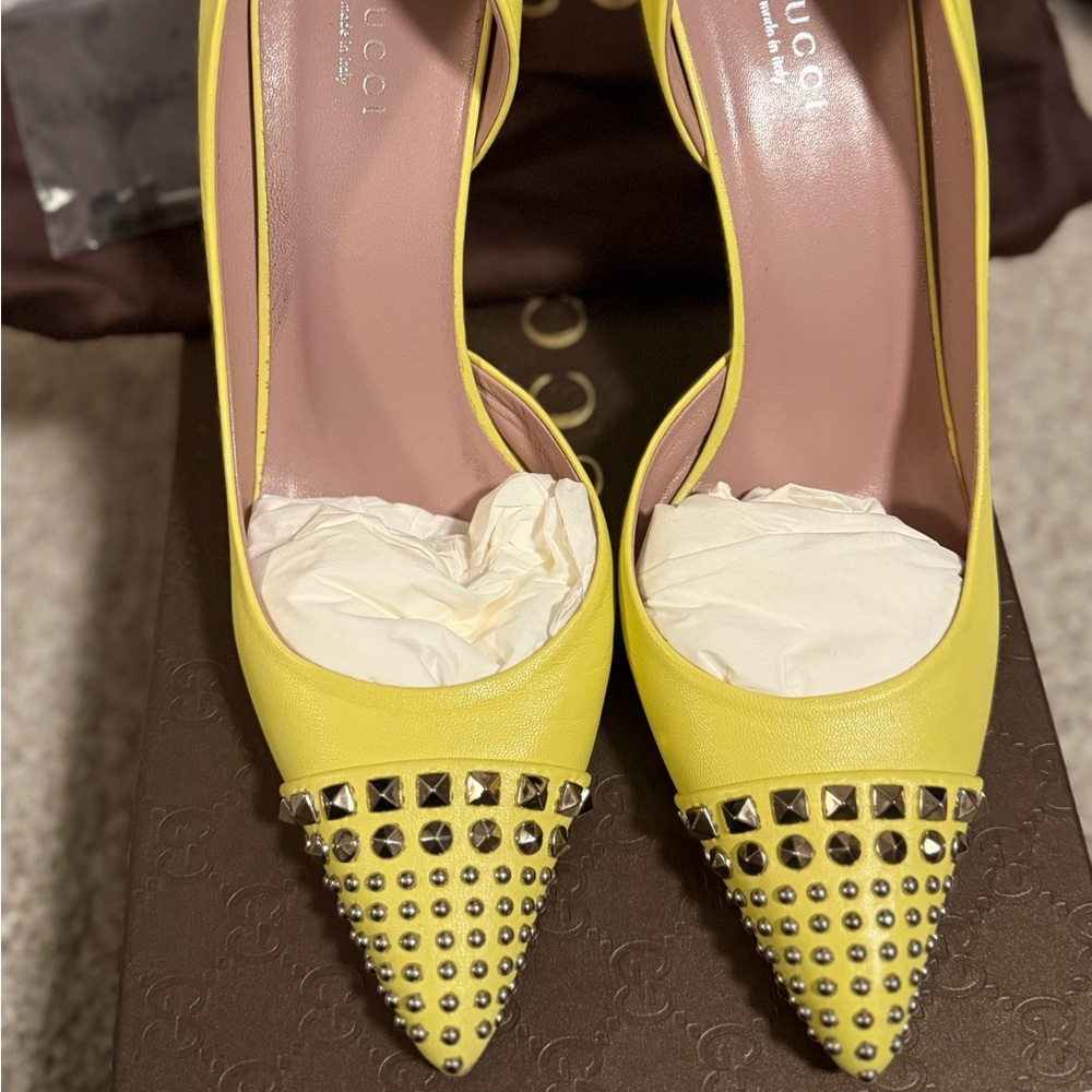 Gucci mimosa stilettos size 38 1/2